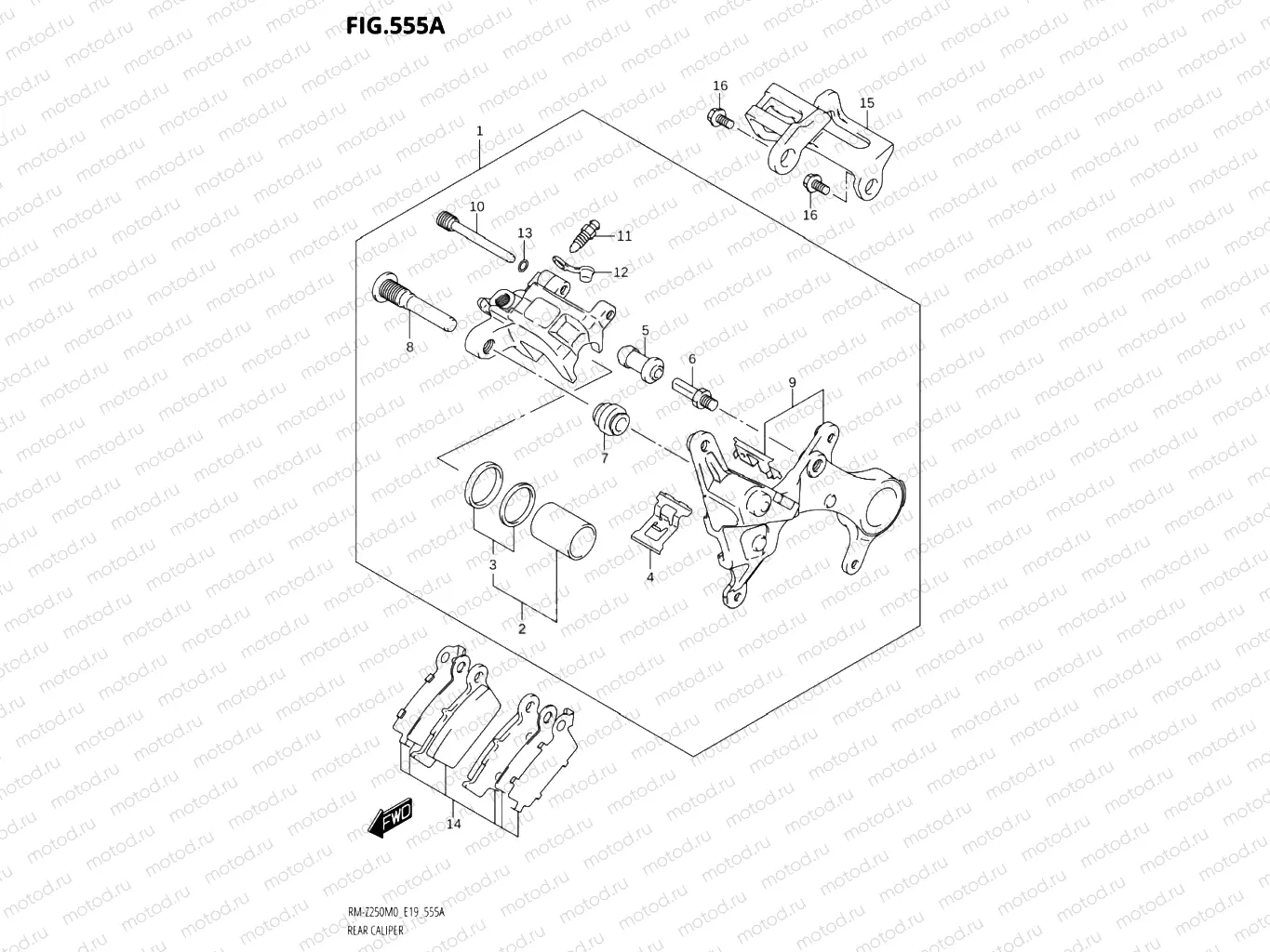 555A - REAR CALIPER