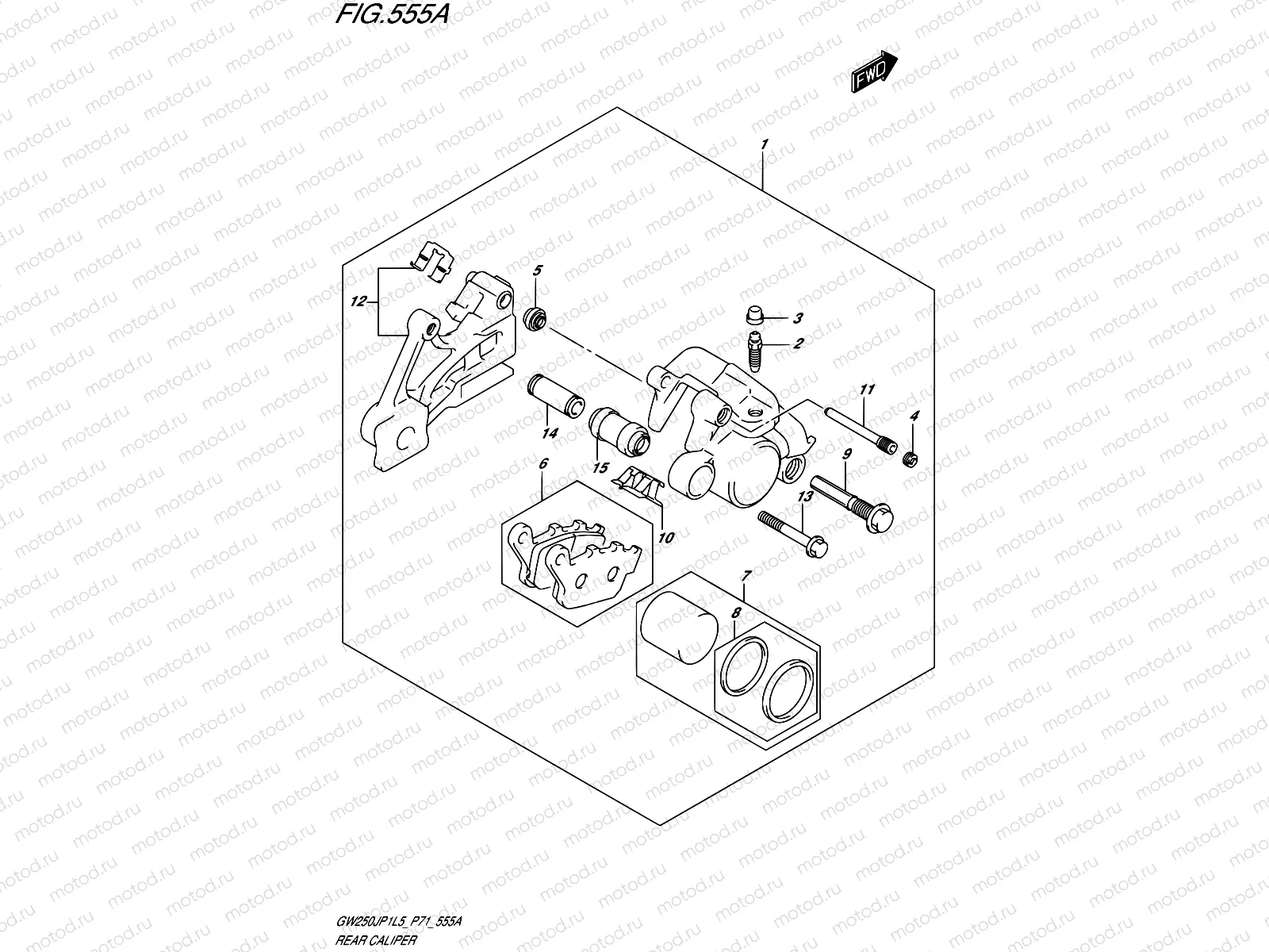 555A - REAR CALIPER