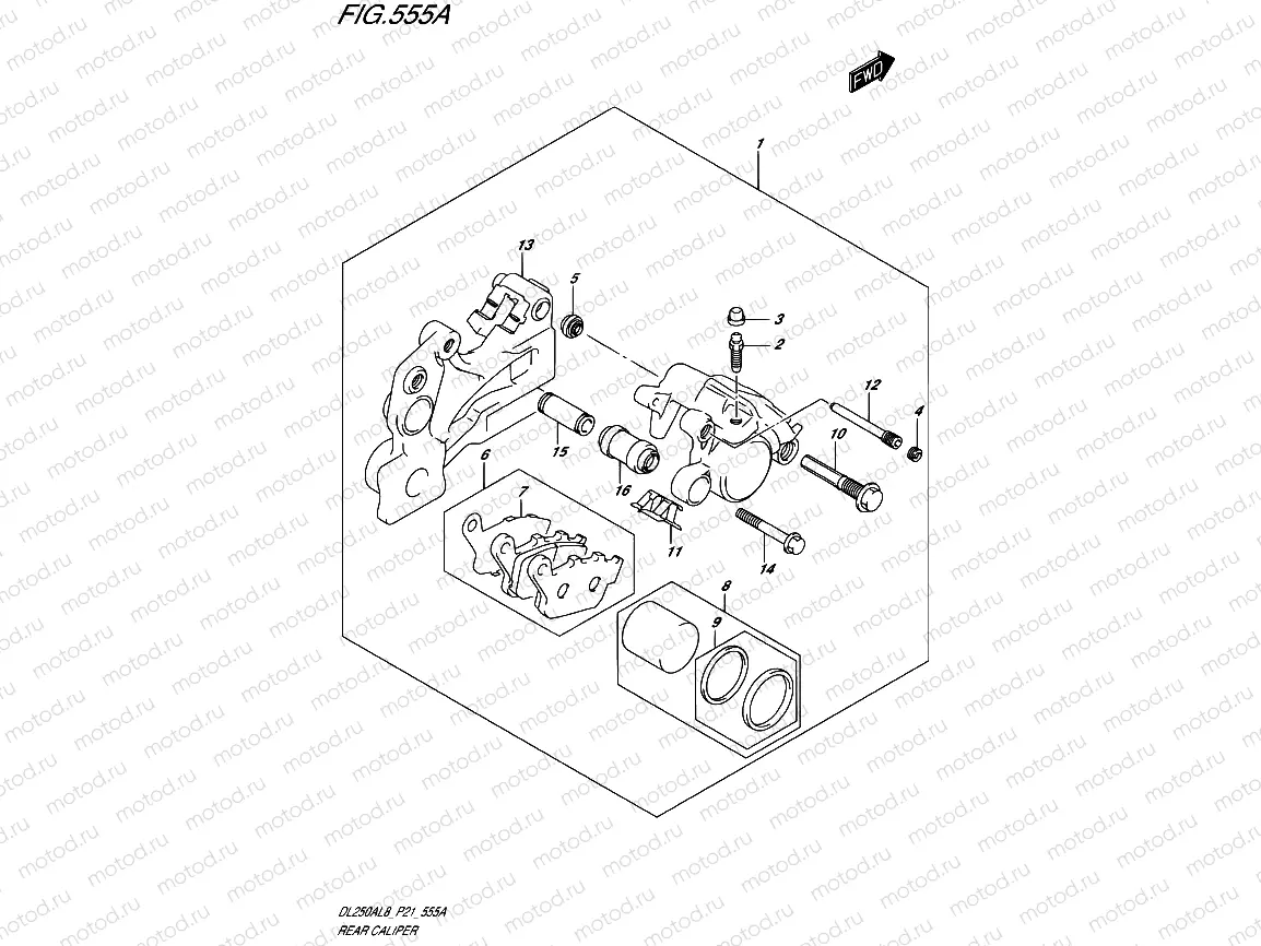 555A - REAR CALIPER