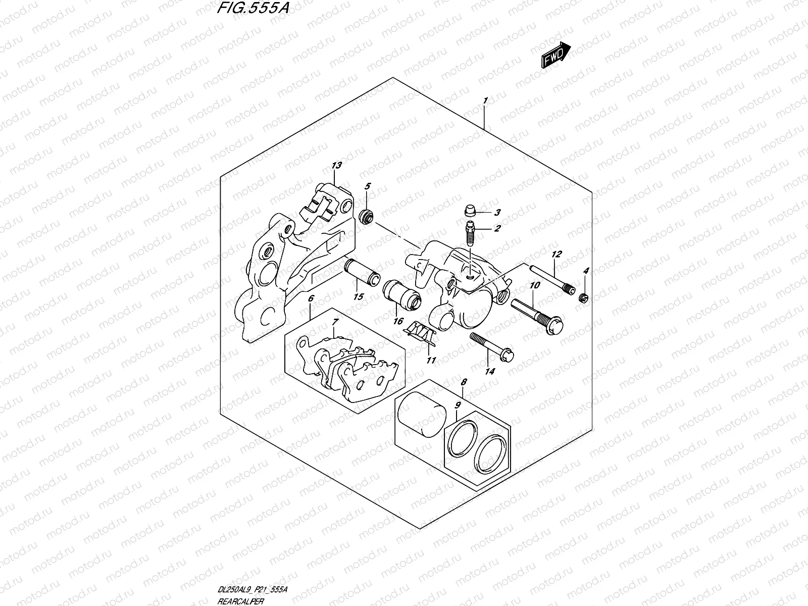 555A - REAR CALIPER