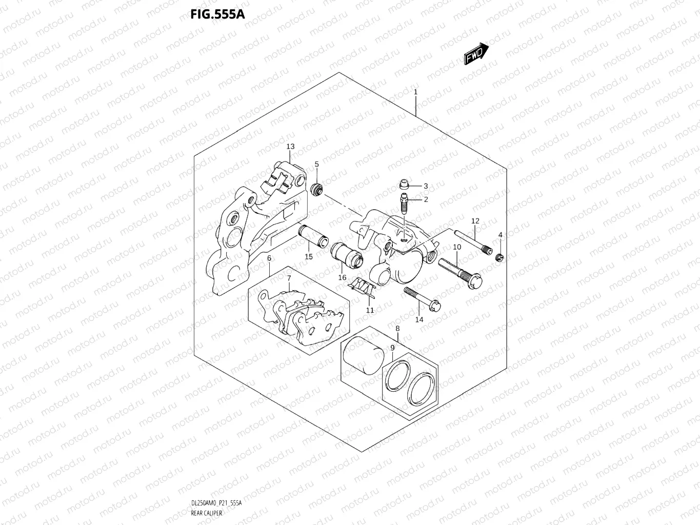 555A - REAR CALIPER