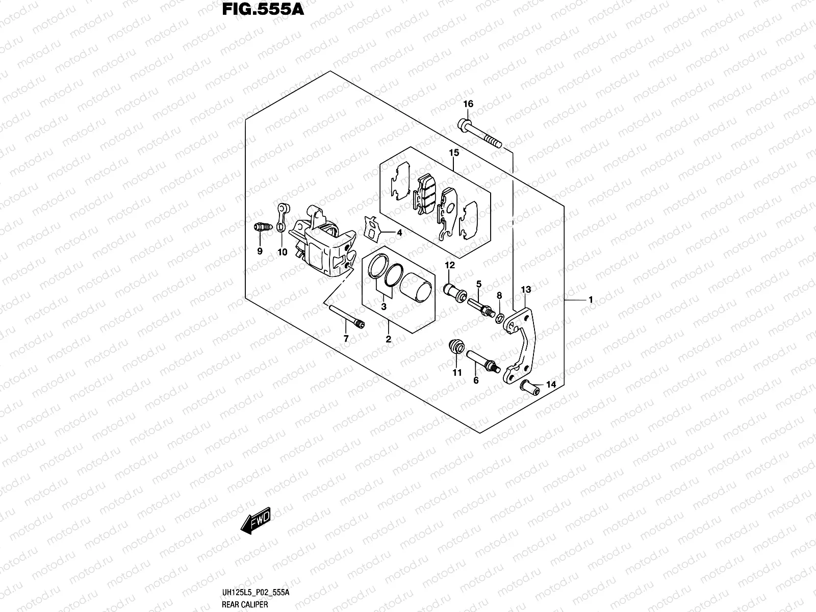 555A - REAR CALIPER