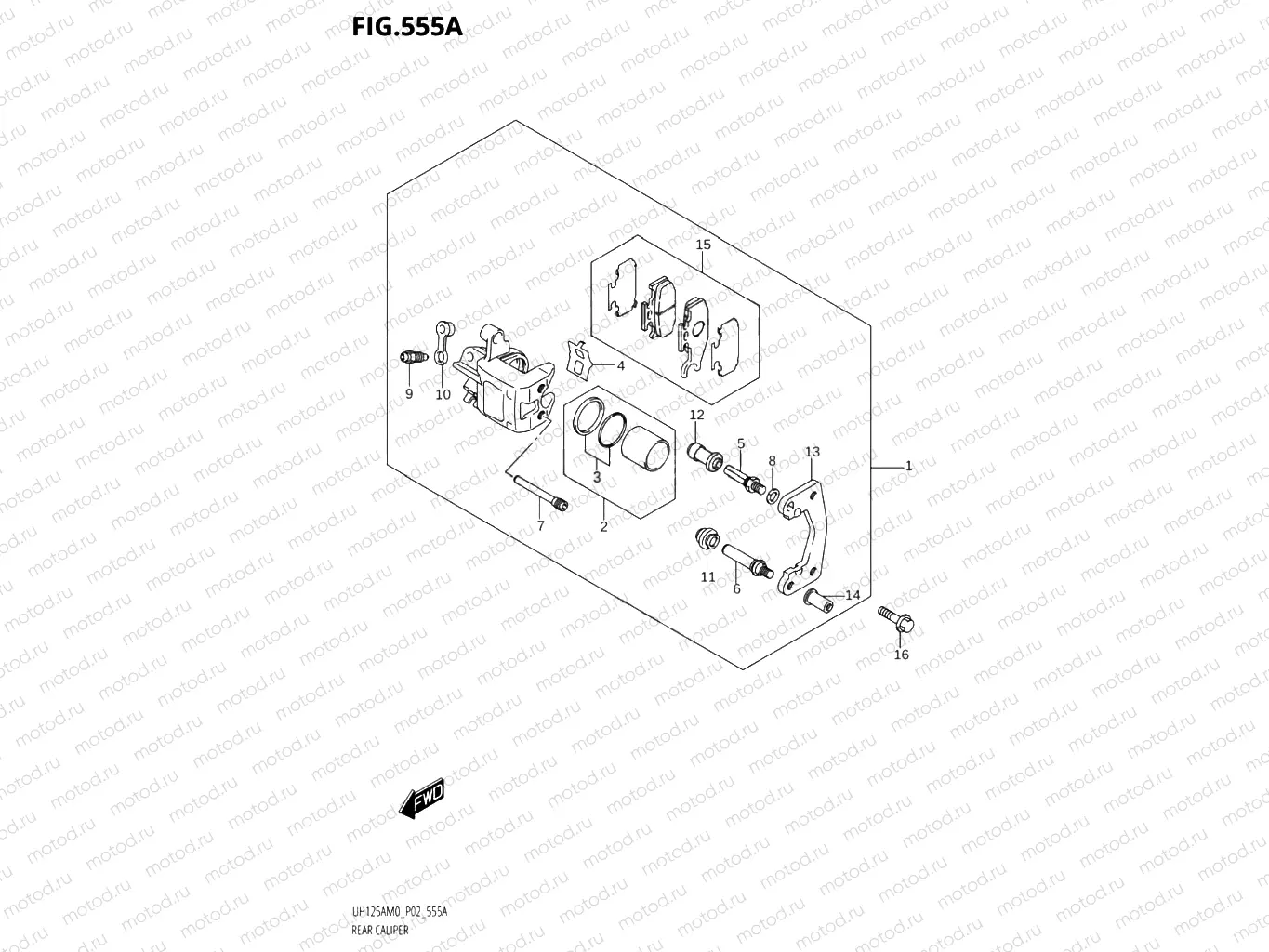 555A - REAR CALIPER