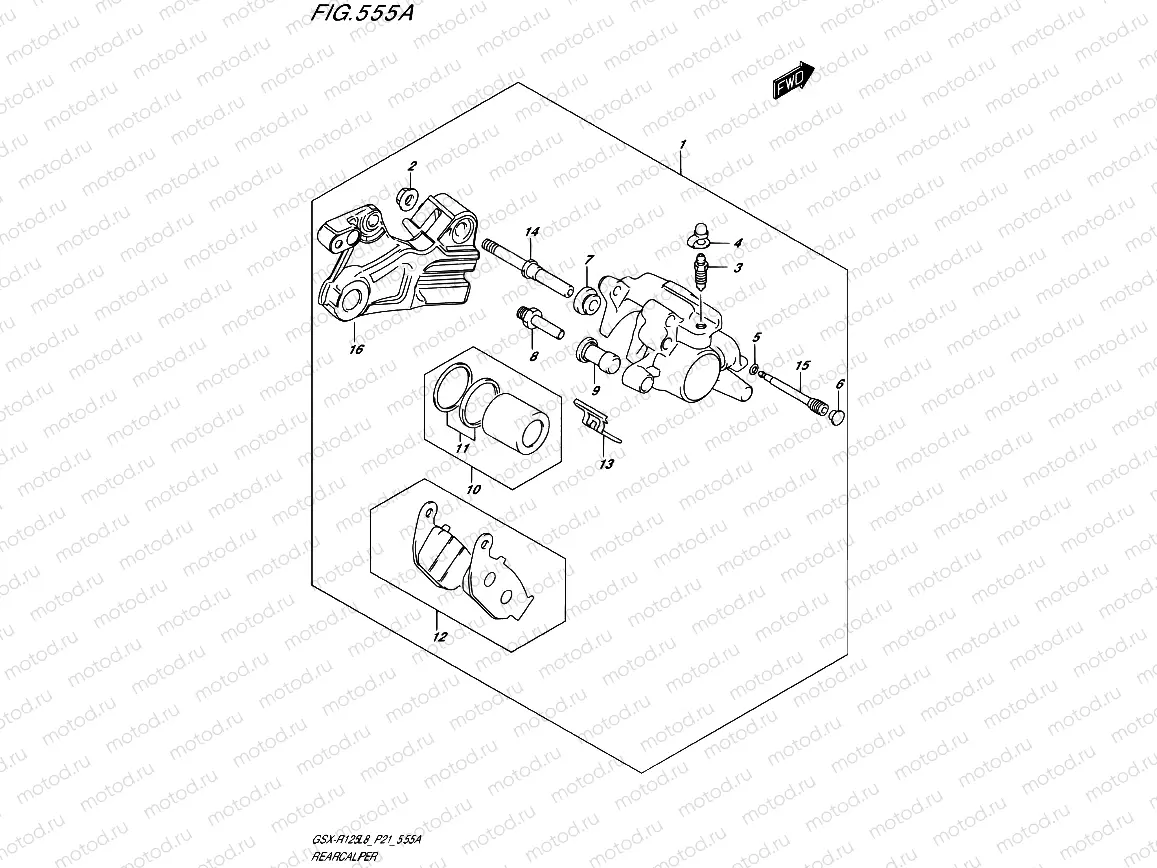 555A - REAR CALIPER