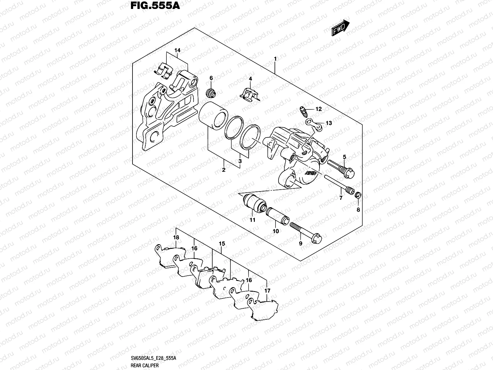 555A - REAR CALIPER