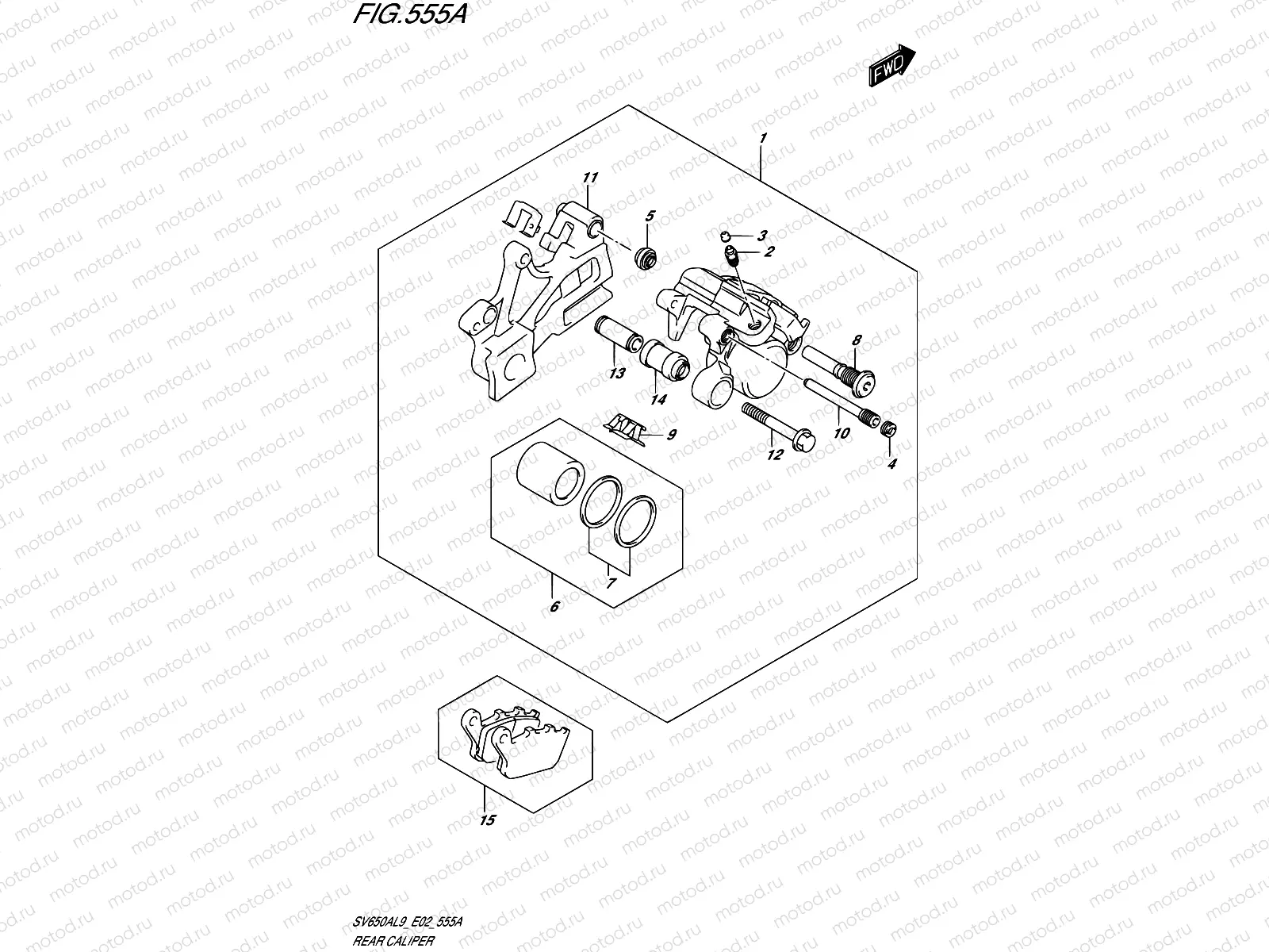 555A - REAR CALIPER