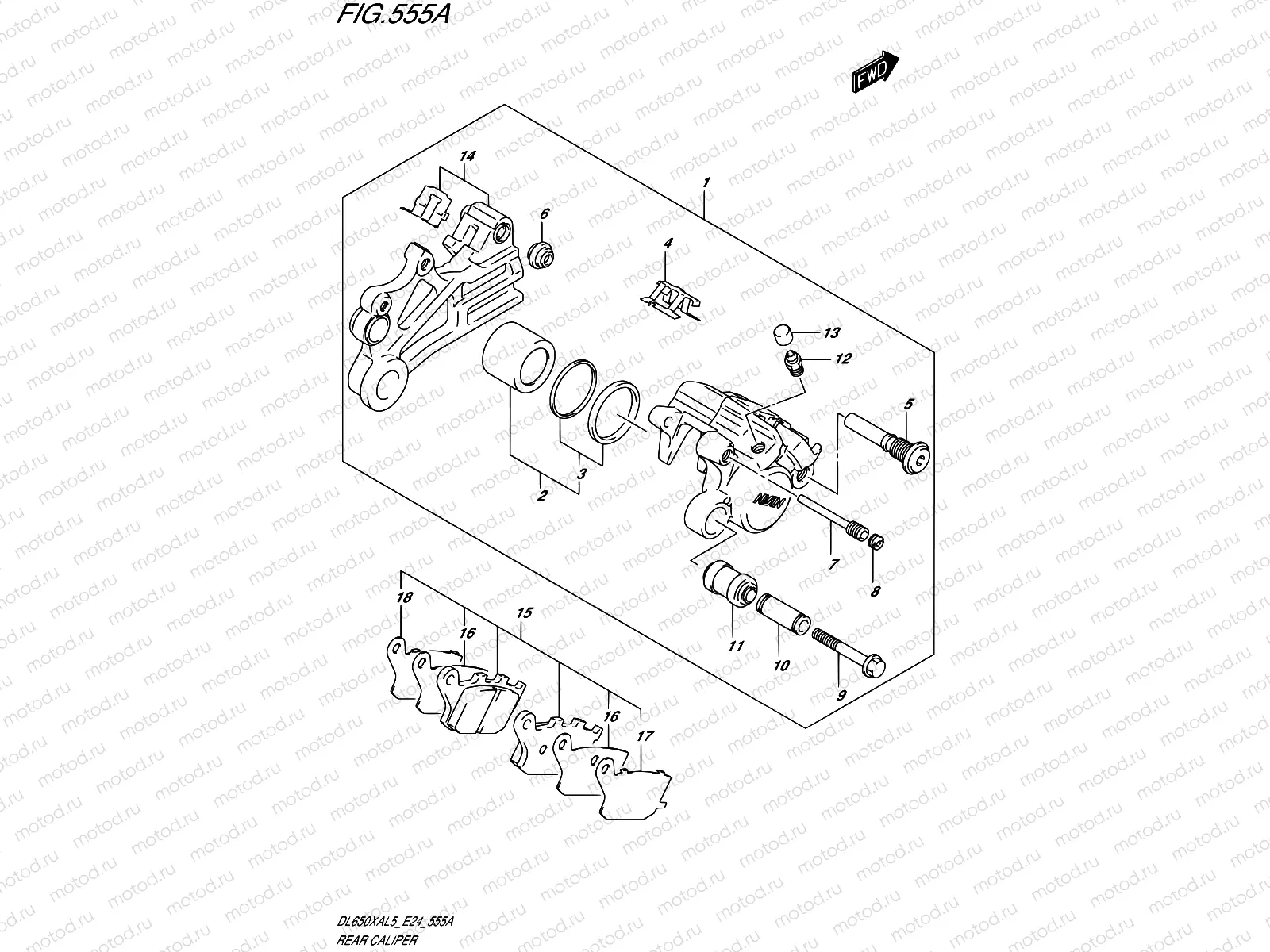 555A - REAR CALIPER
