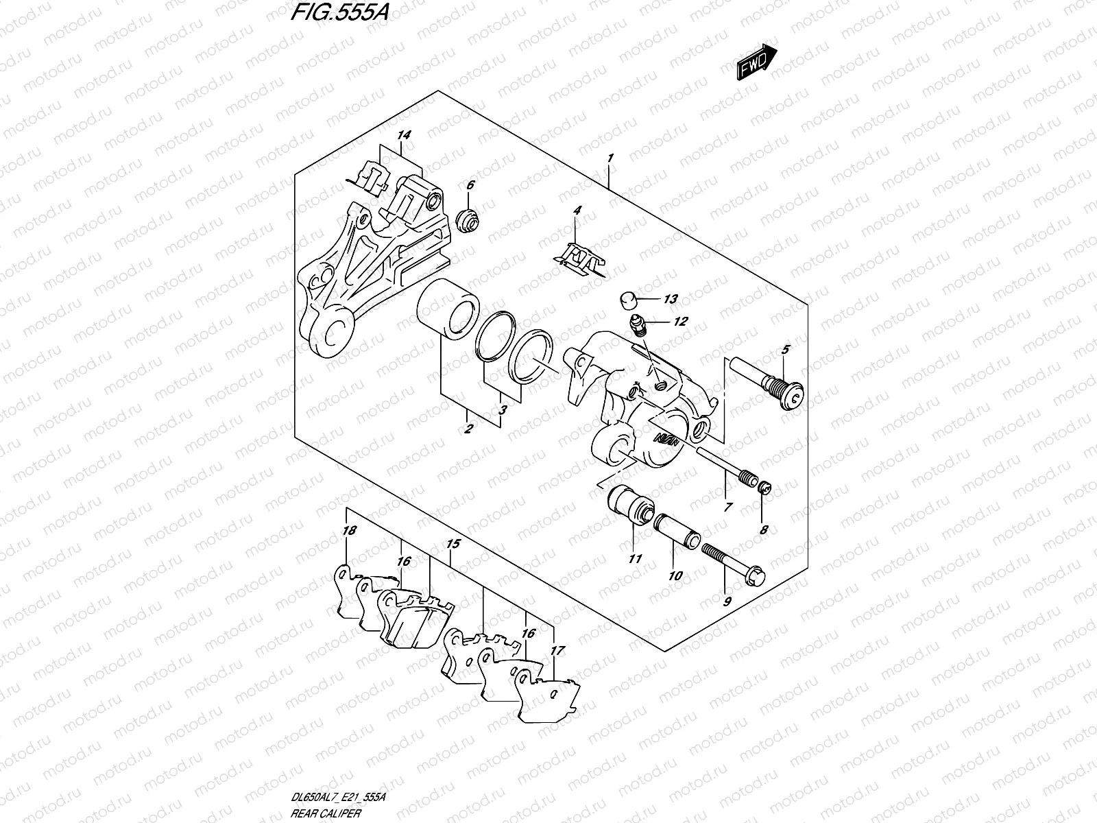 555A - REAR CALIPER