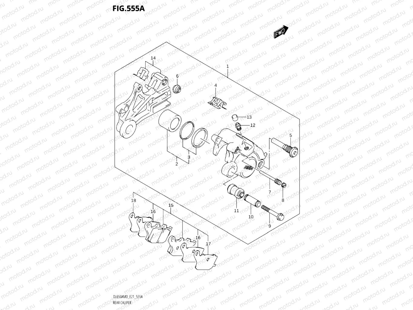 555A - REAR CALIPER