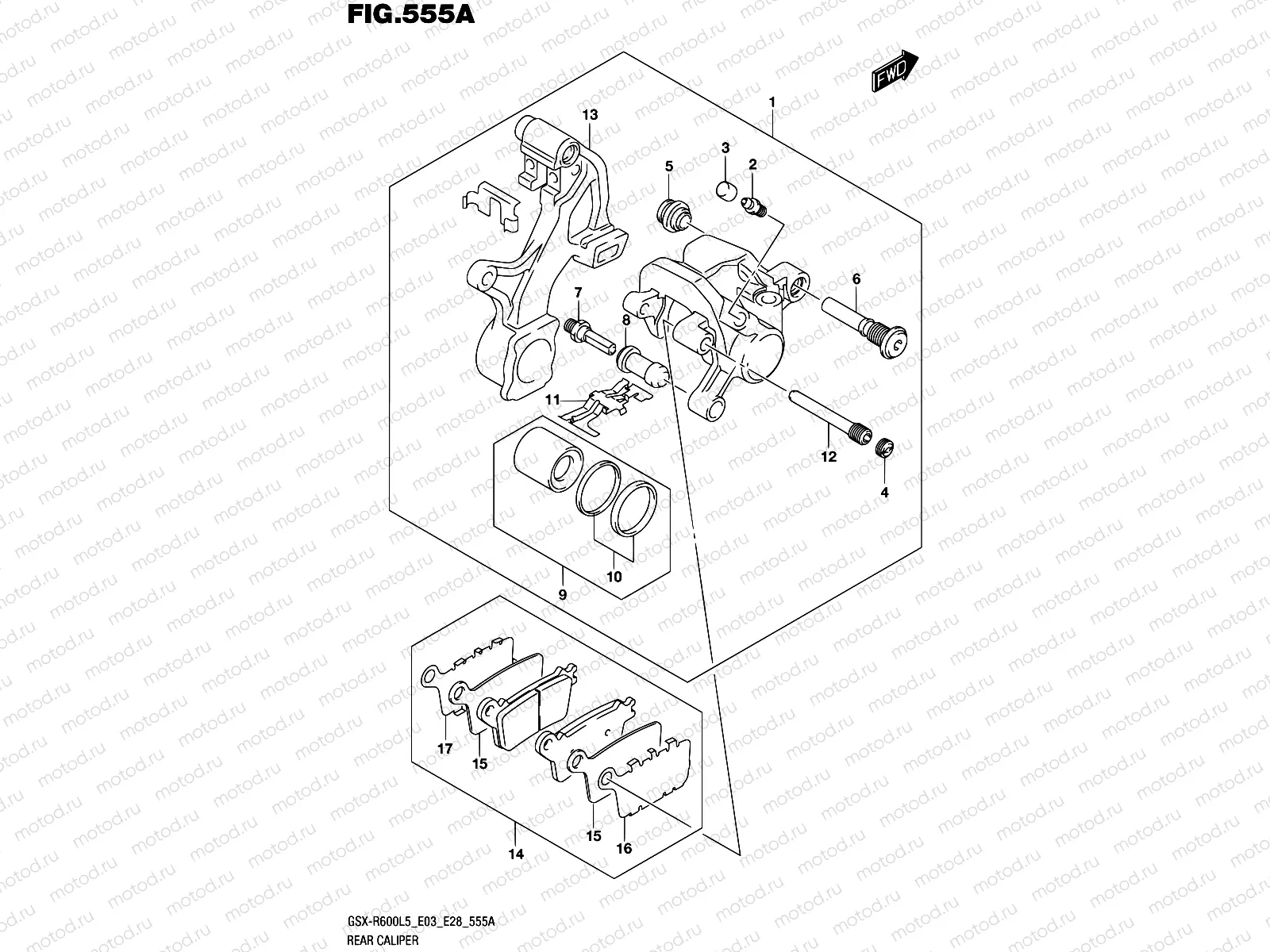 555A - REAR CALIPER