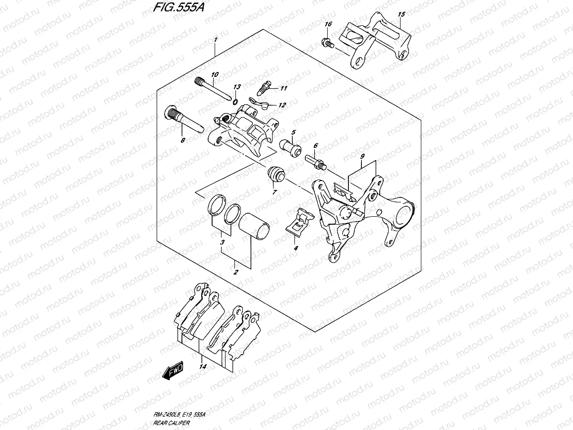 555A - REAR CALIPER