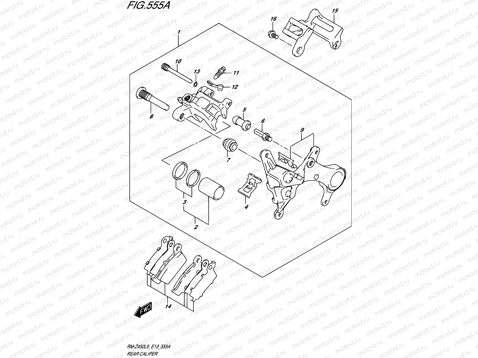555A - REAR CALIPER
