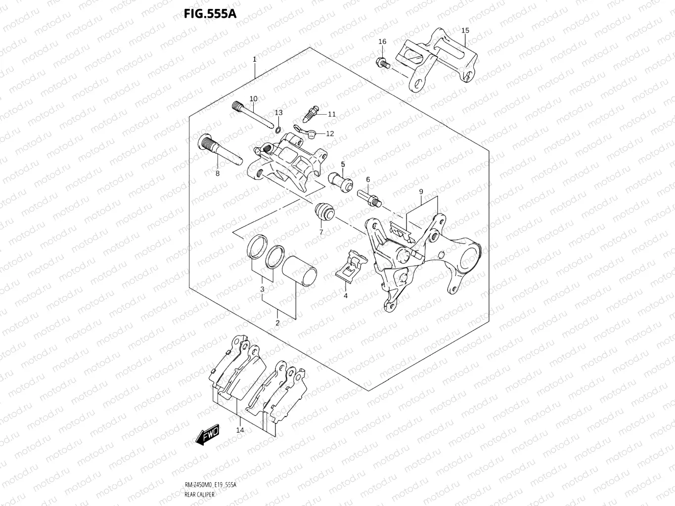 555A - REAR CALIPER
