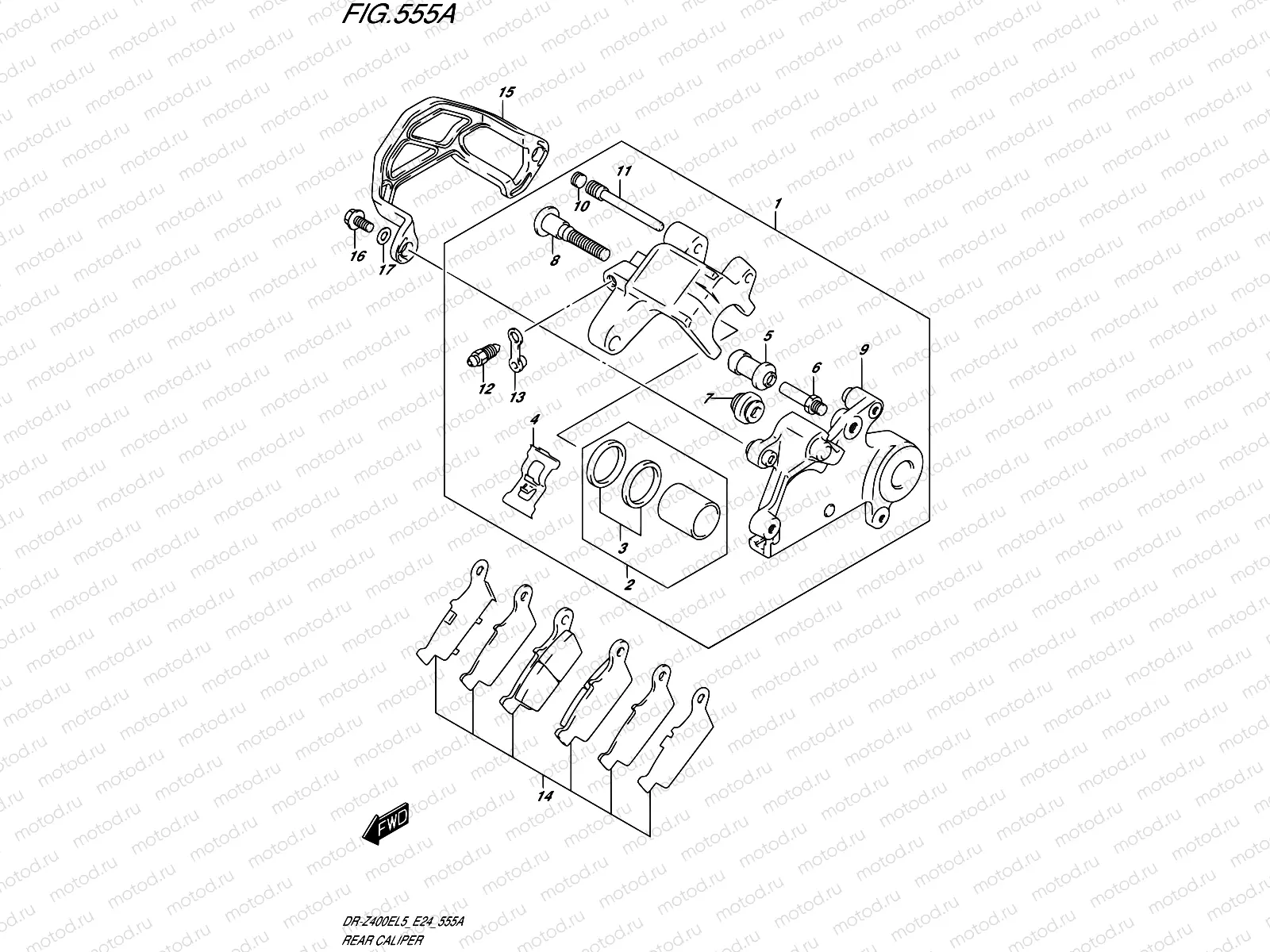 555A - REAR CALIPER