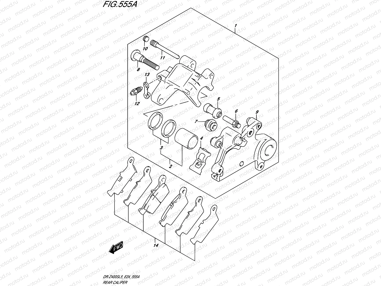 555A - REAR CALIPER
