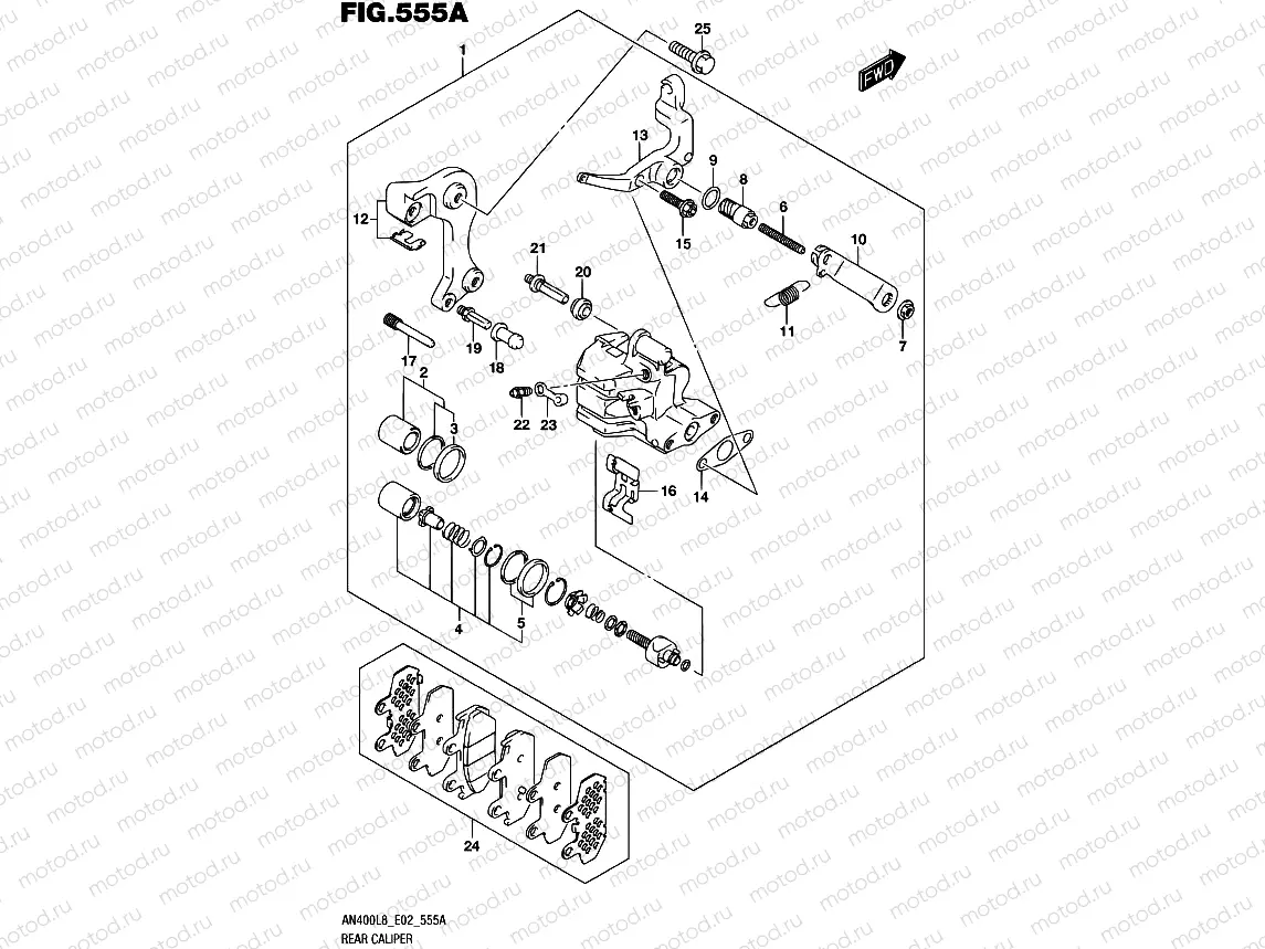 555A - REAR CALIPER