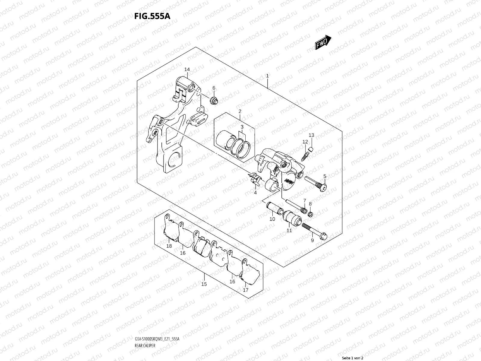 555A - REAR CALIPER