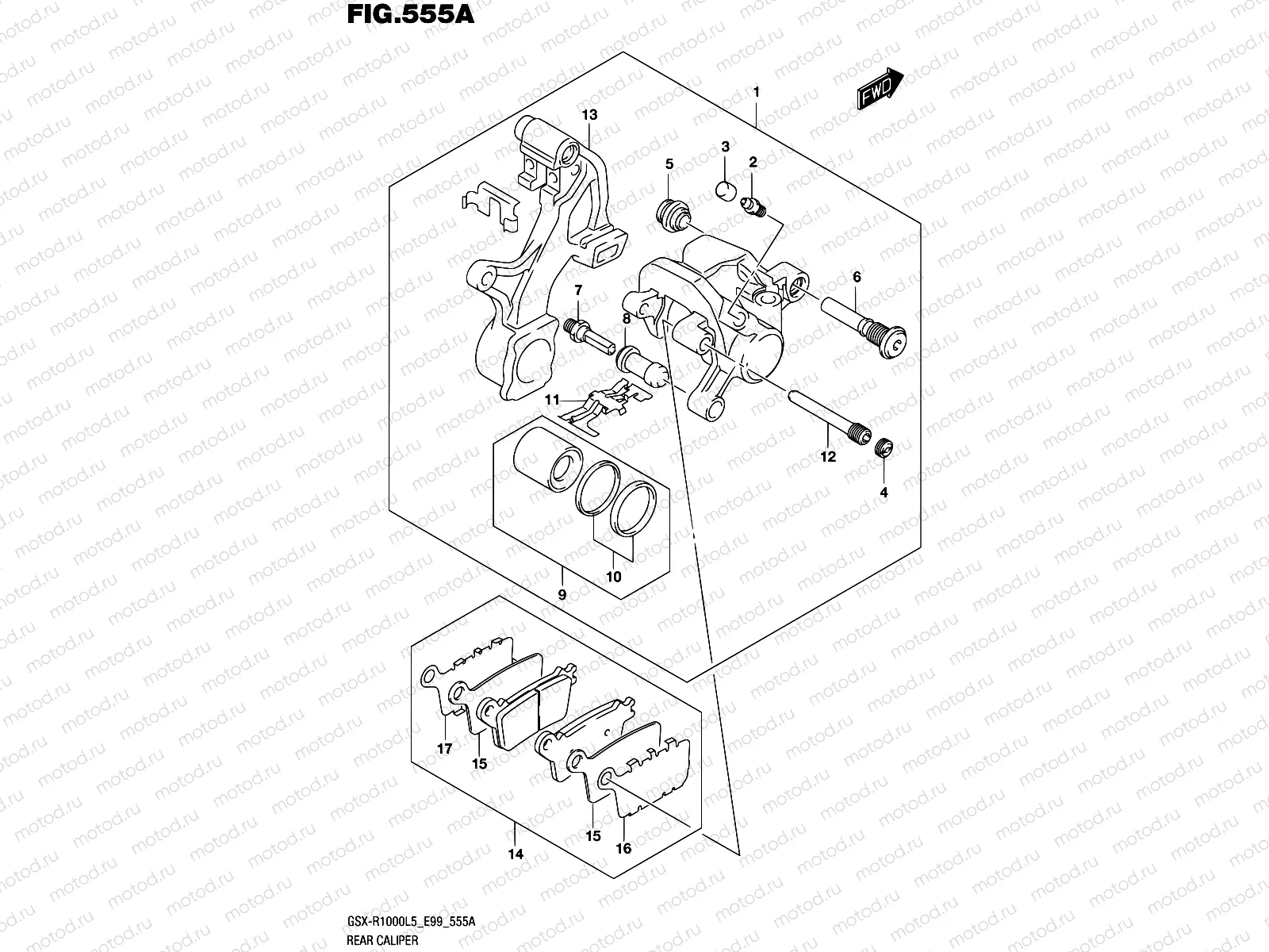 555A - REAR CALIPER