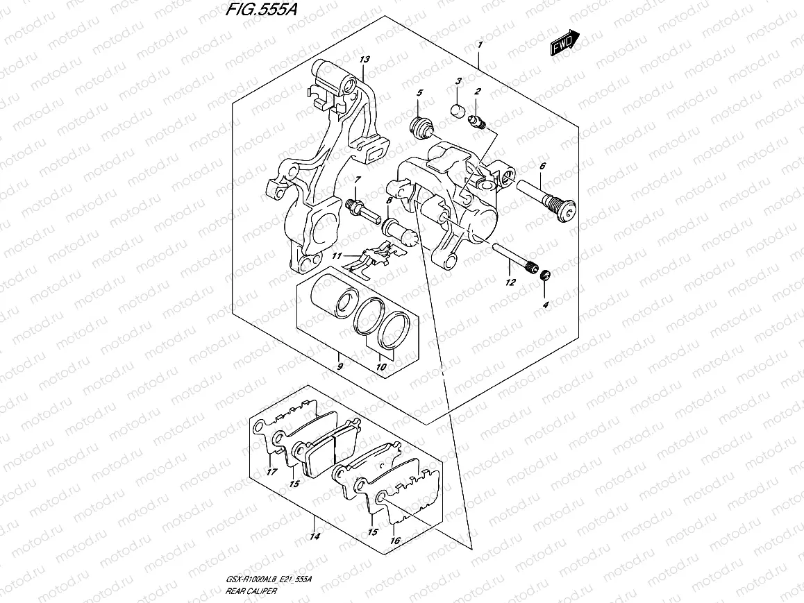 555A - REAR CALIPER
