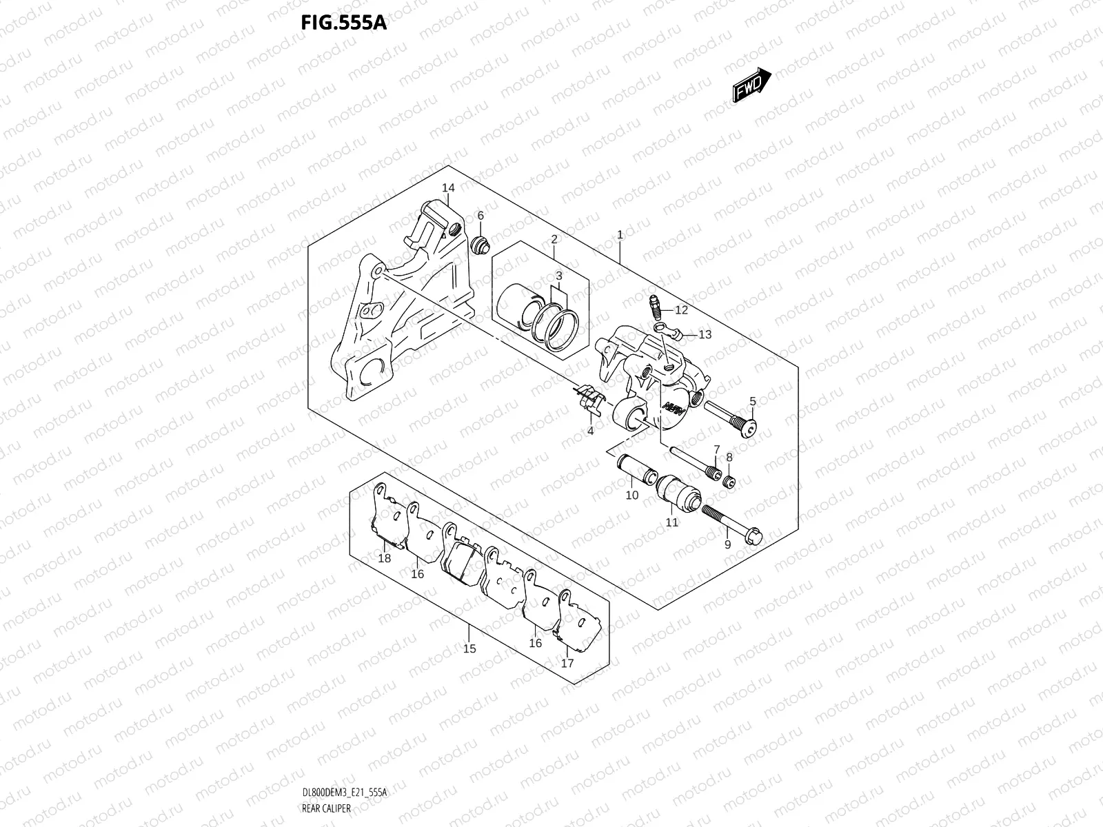 555A - REAR CALIPER