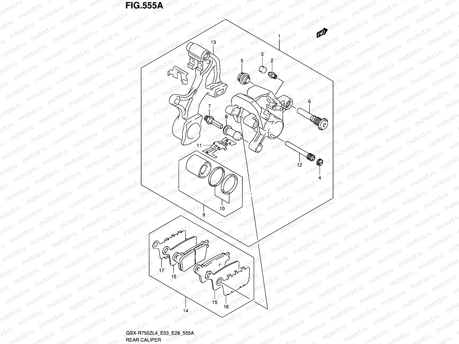 555A - REAR CALIPER