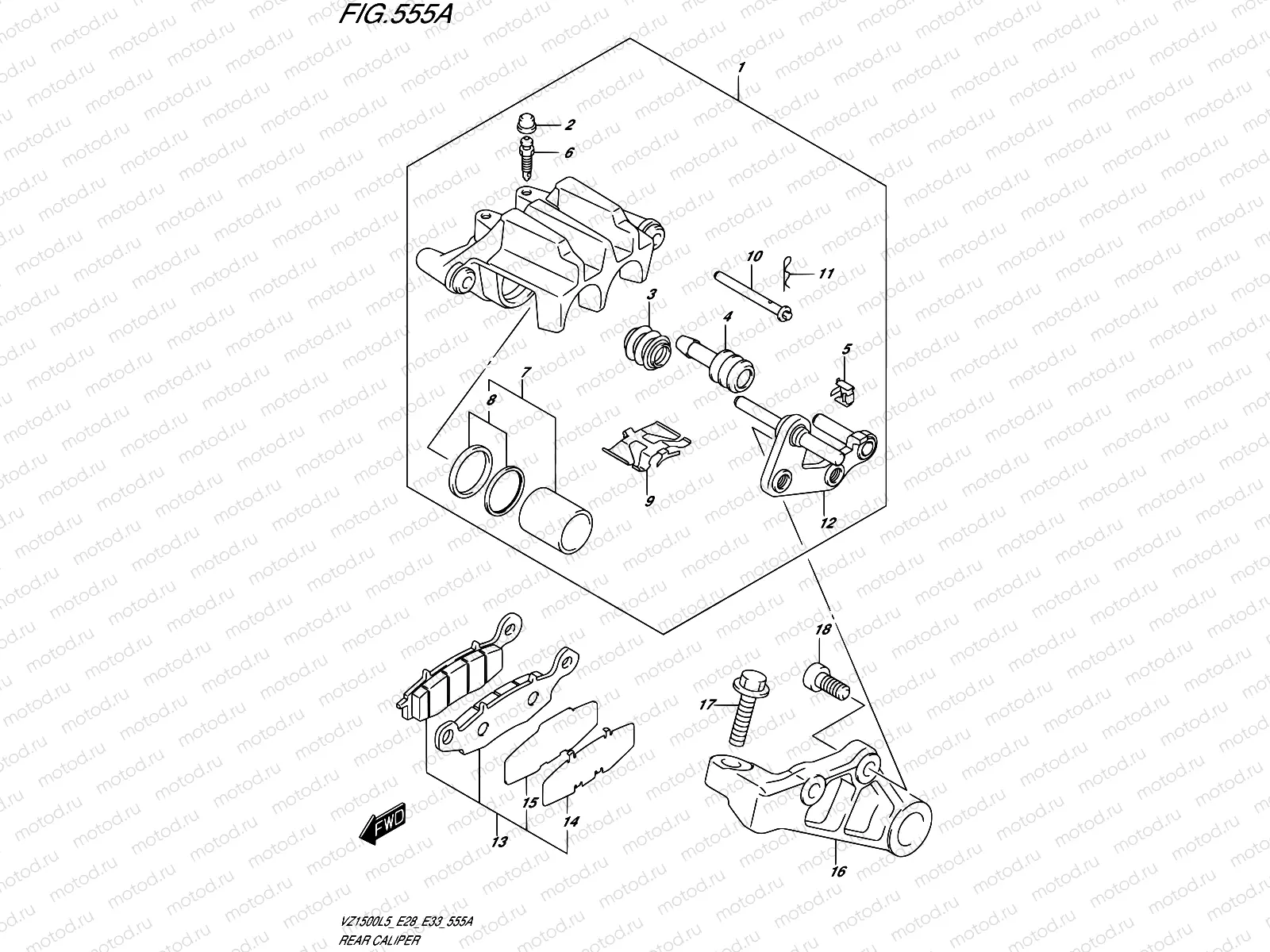 555A - REAR CALIPER
