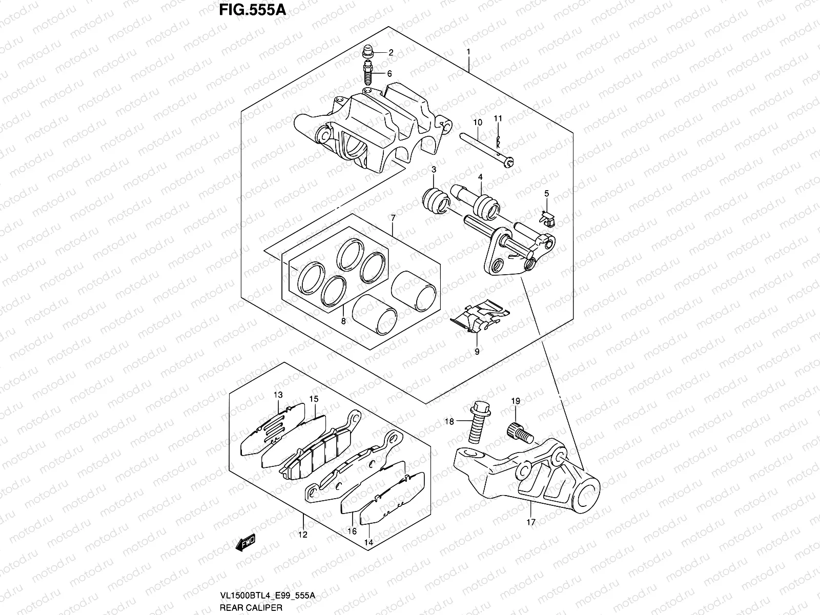555A - REAR CALIPER