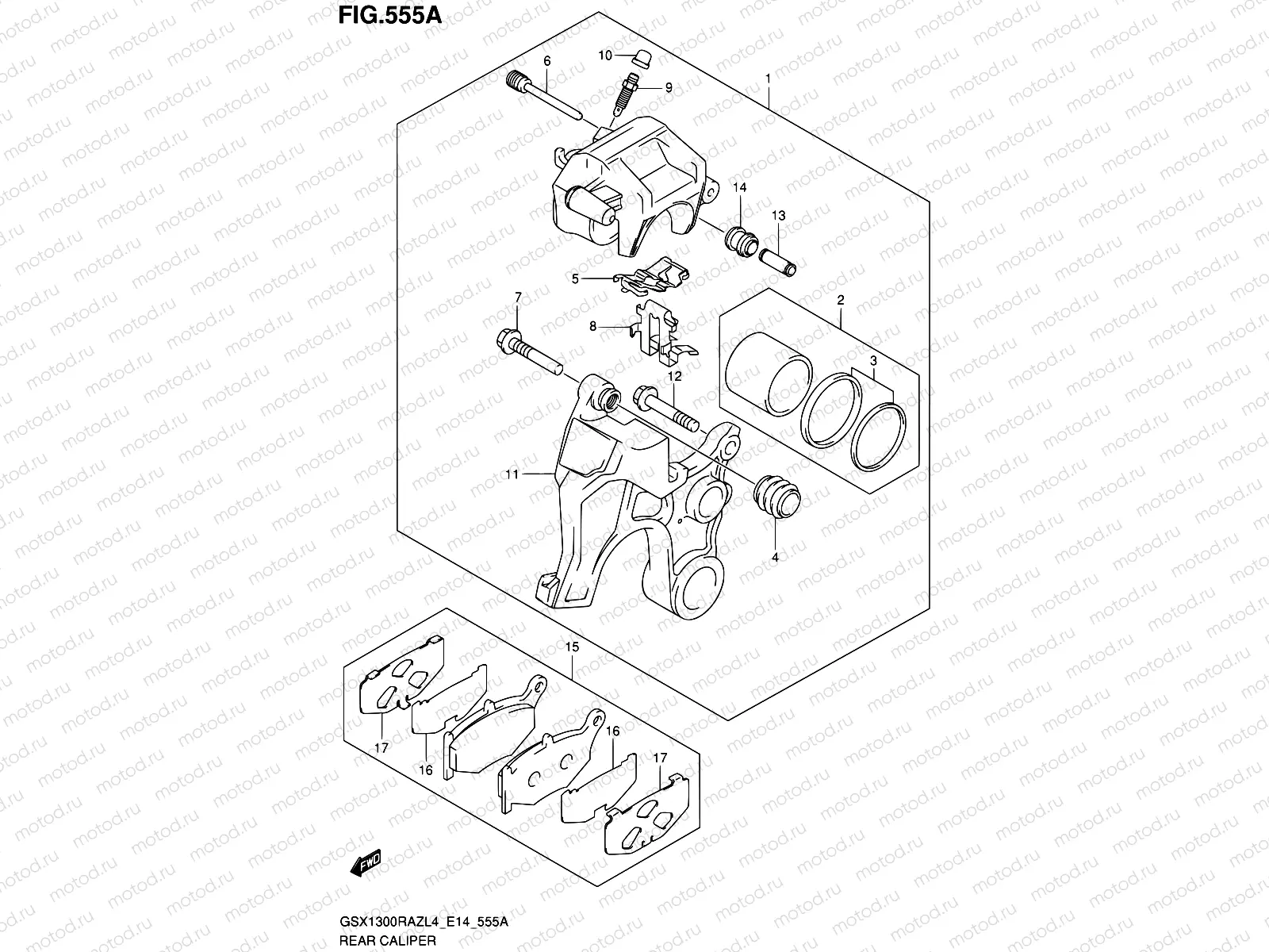 555A - REAR CALIPER