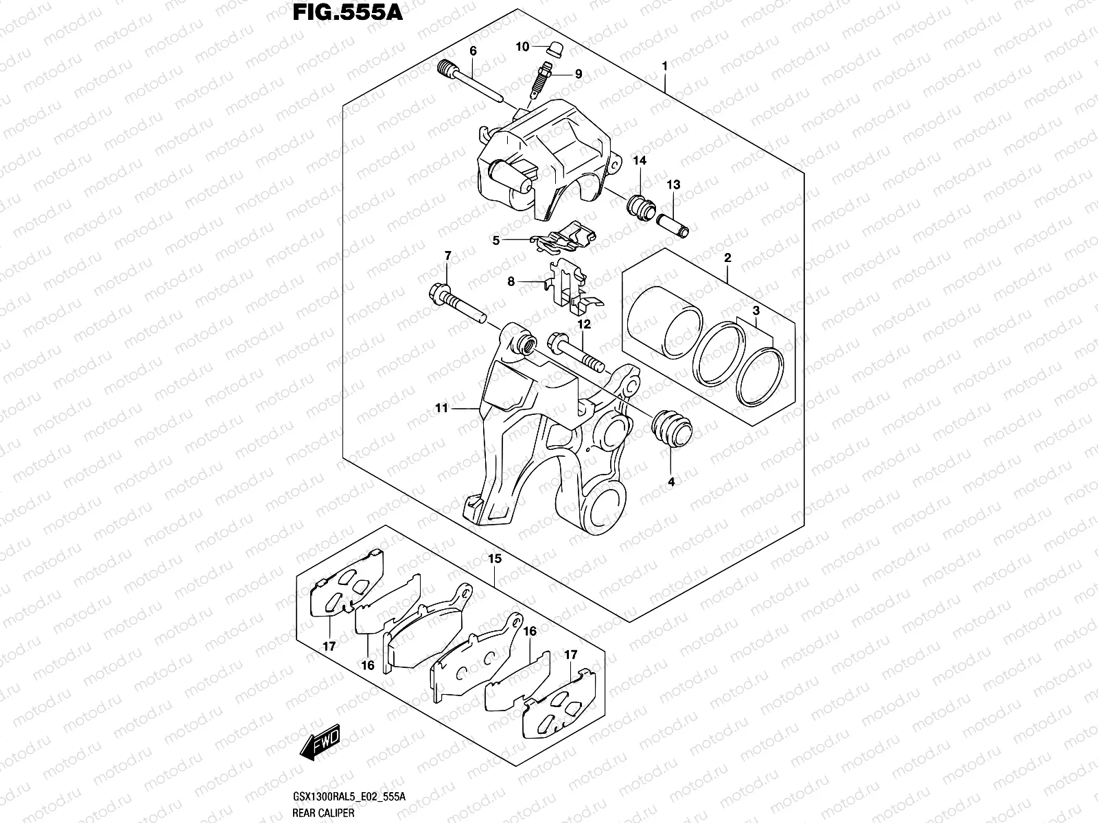 555A - REAR CALIPER