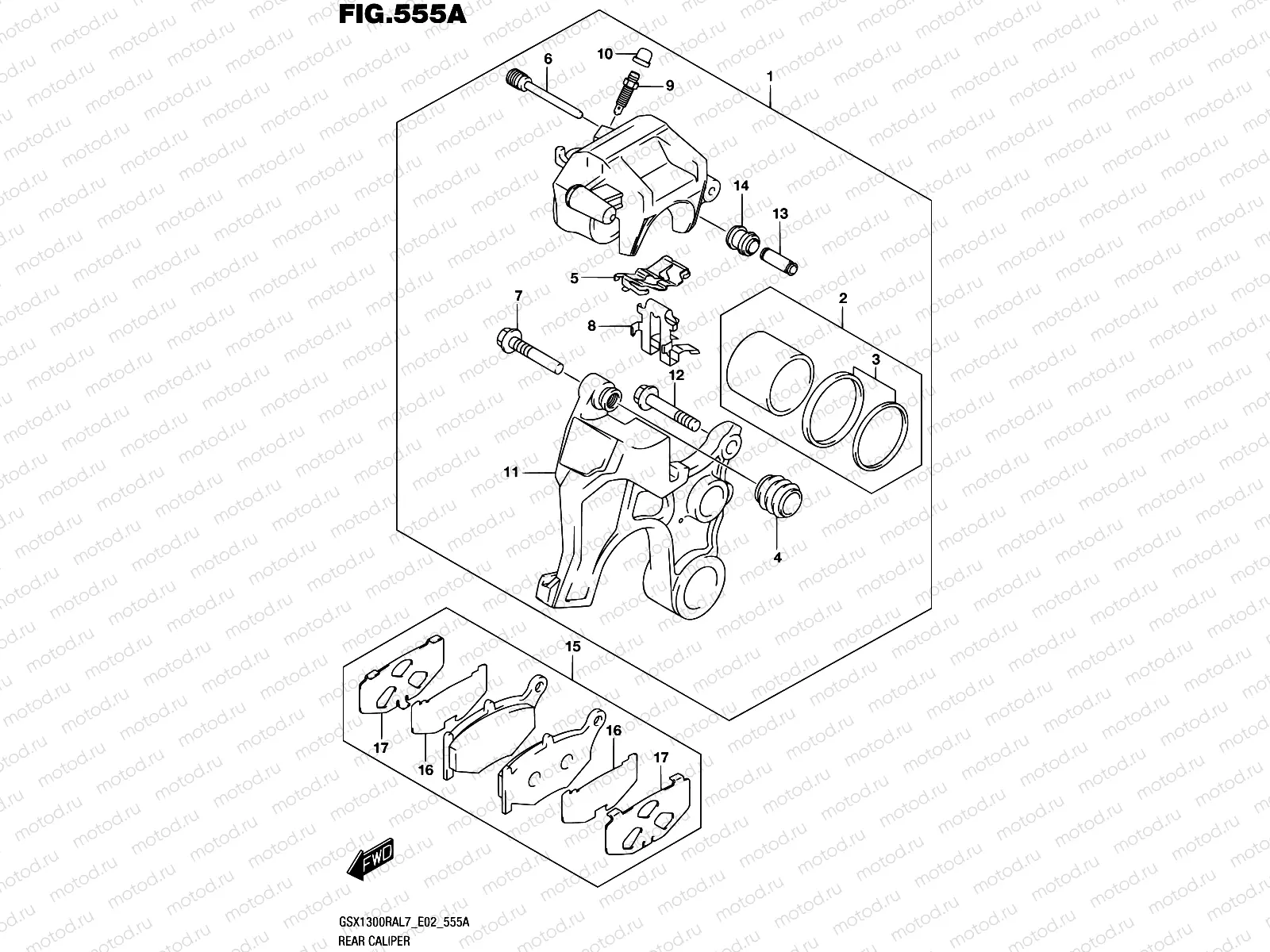 555A - REAR CALIPER