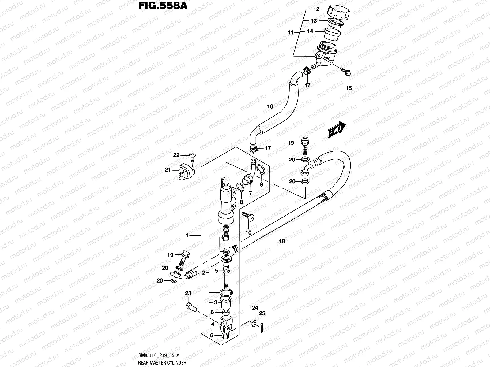 558A - REAR MASTER CYLINDER