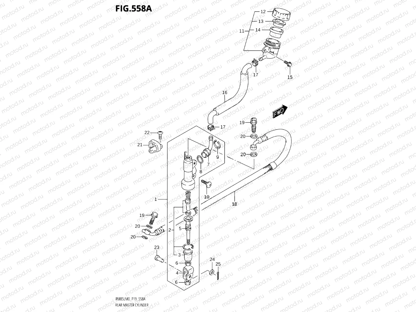 558A - REAR MASTER CYLINDER