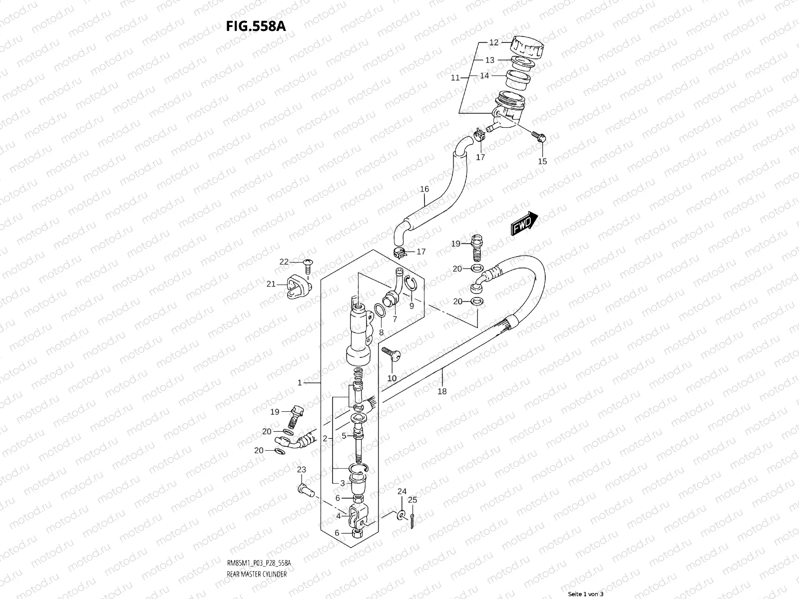 558A - REAR MASTER CYLINDER