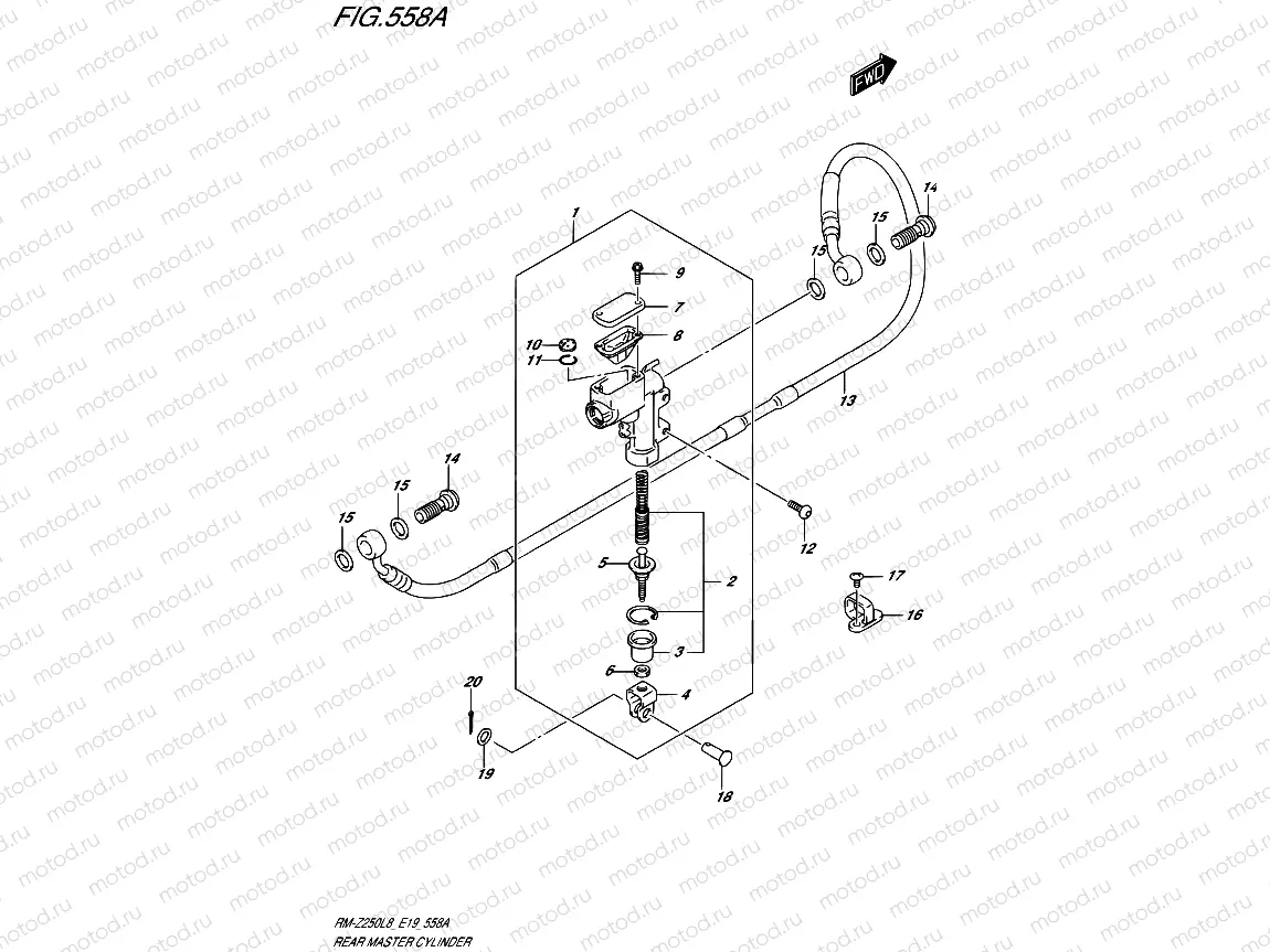 558A - REAR MASTER CYLINDER