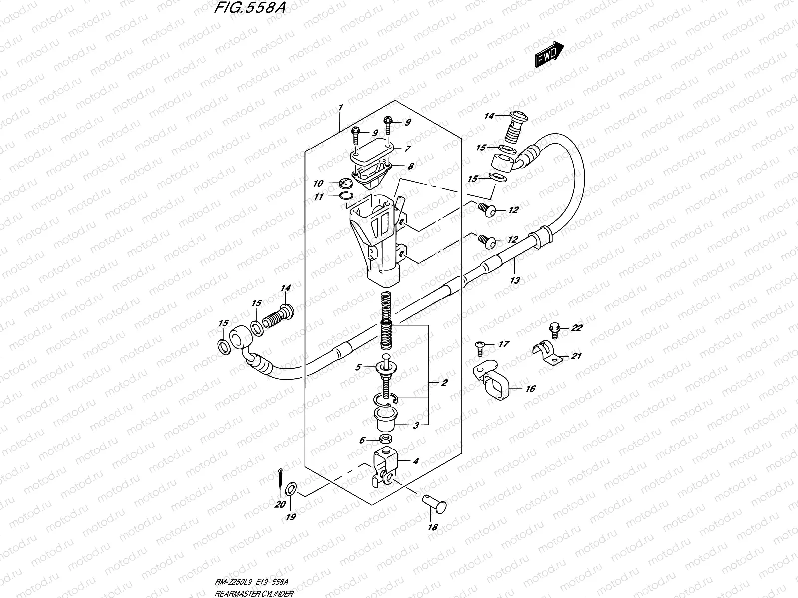 558A - REAR MASTER CYLINDER