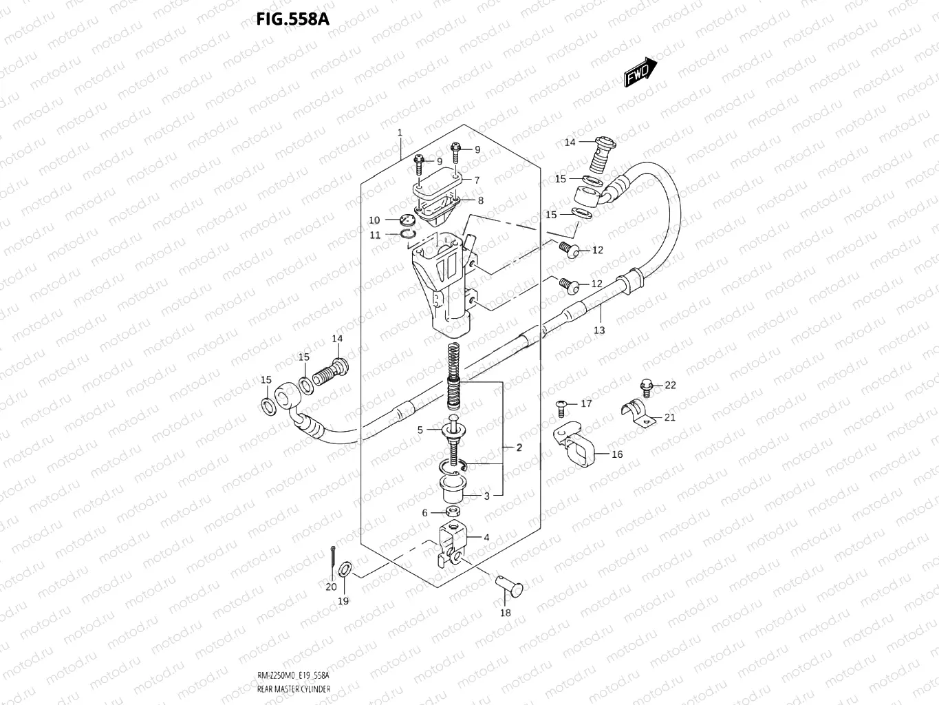 558A - REAR MASTER CYLINDER
