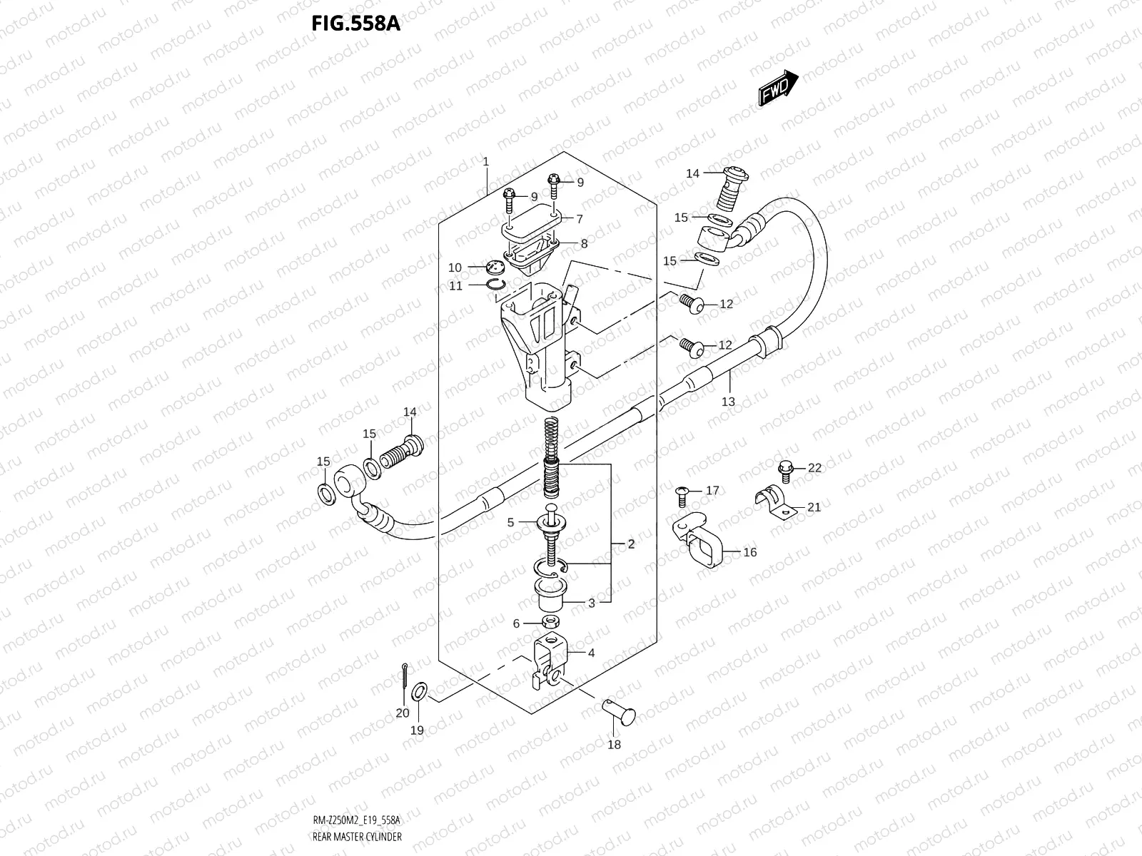 558A - REAR MASTER CYLINDER