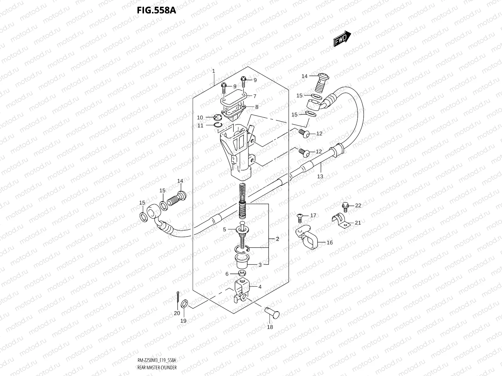 558A - REAR MASTER CYLINDER