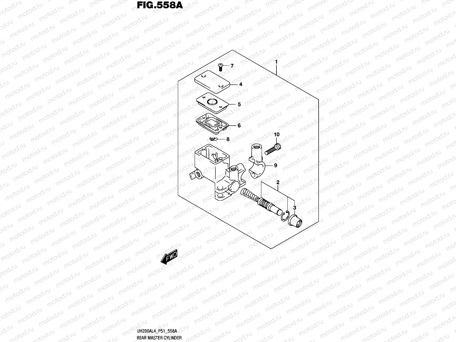 558A - REAR MASTER CYLINDER