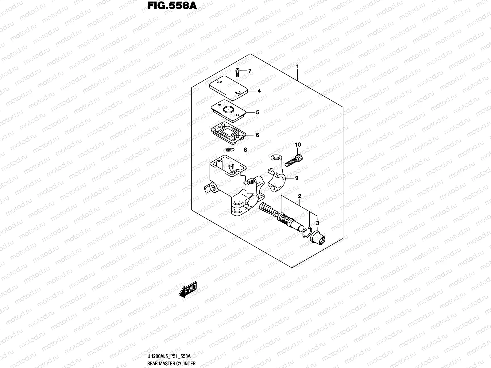 558A - REAR MASTER CYLINDER