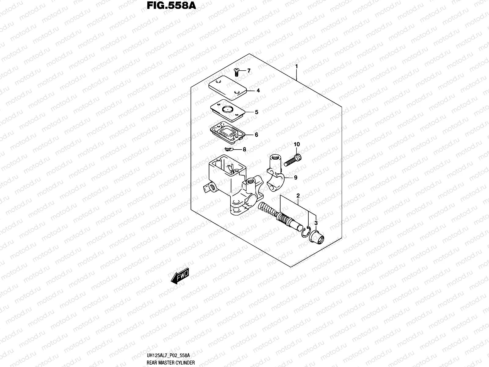 558A - REAR MASTER CYLINDER