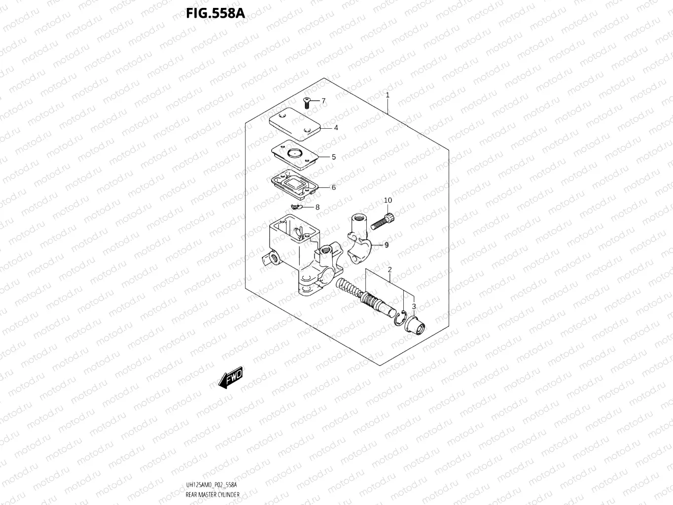 558A - REAR MASTER CYLINDER