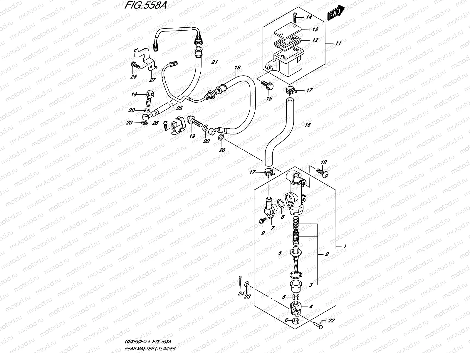 558A - REAR MASTER CYLINDER