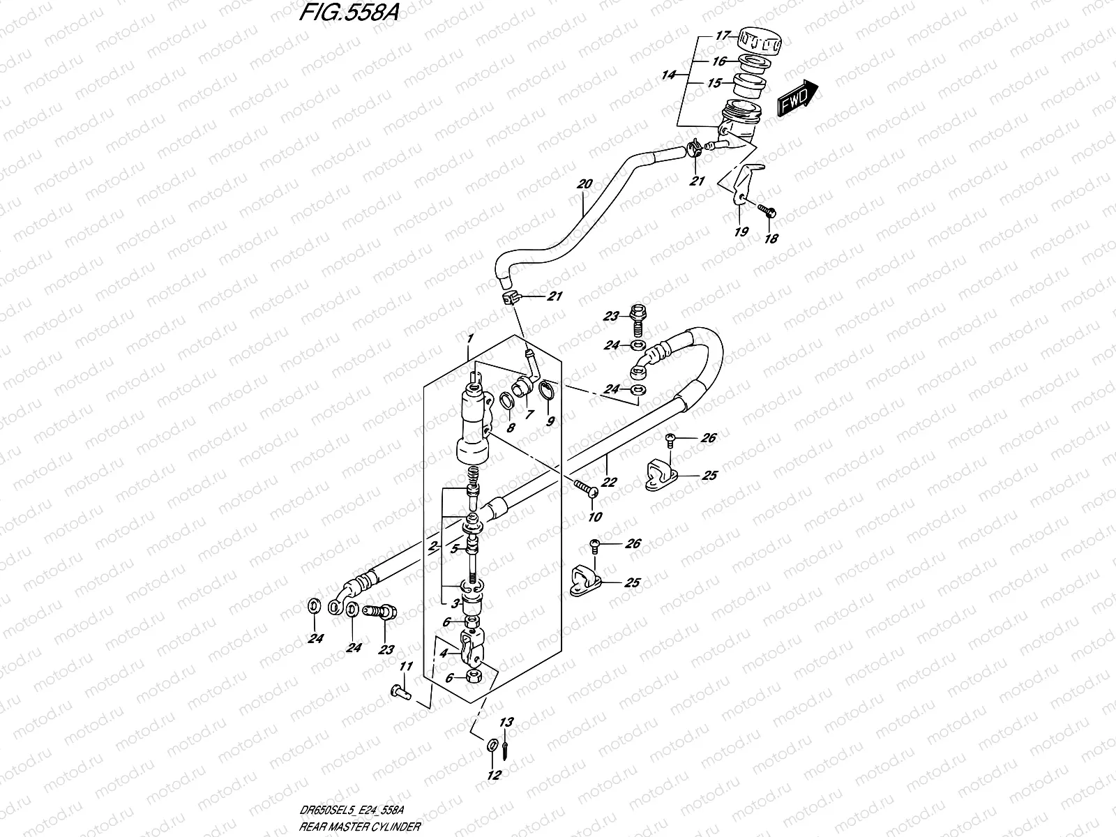 558A - REAR MASTER CYLINDER