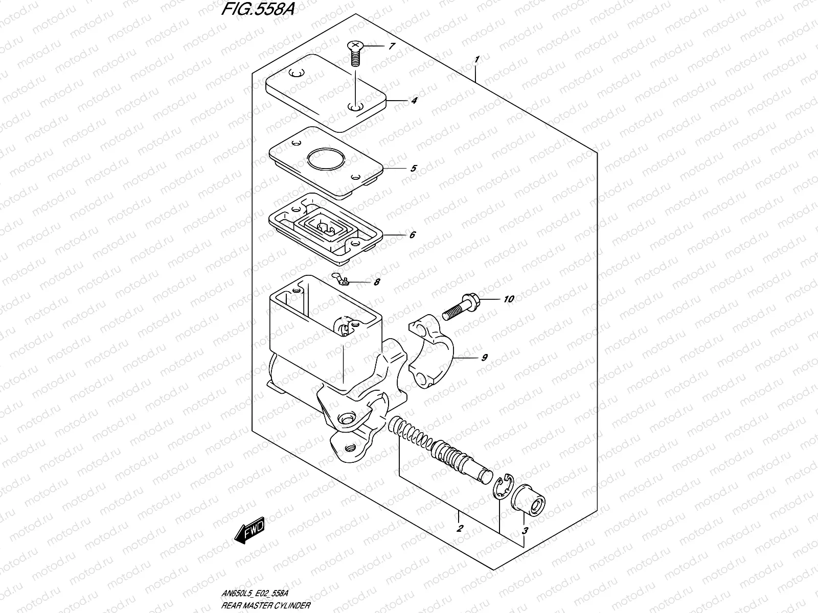 558A - REAR MASTER CYLINDER