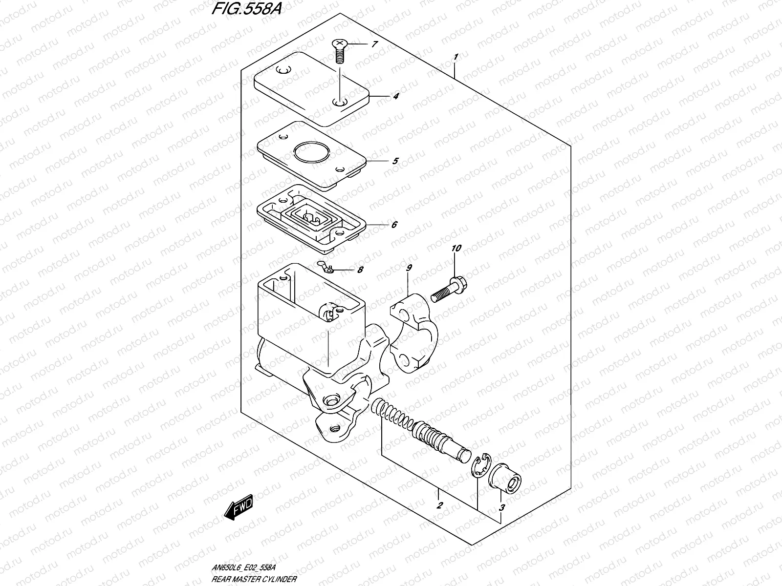 558A - REAR MASTER CYLINDER
