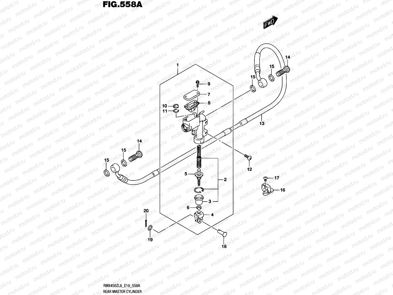 558A - REAR MASTER CYLINDER