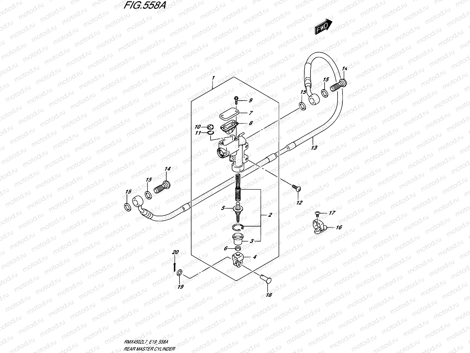 558A - REAR MASTER CYLINDER