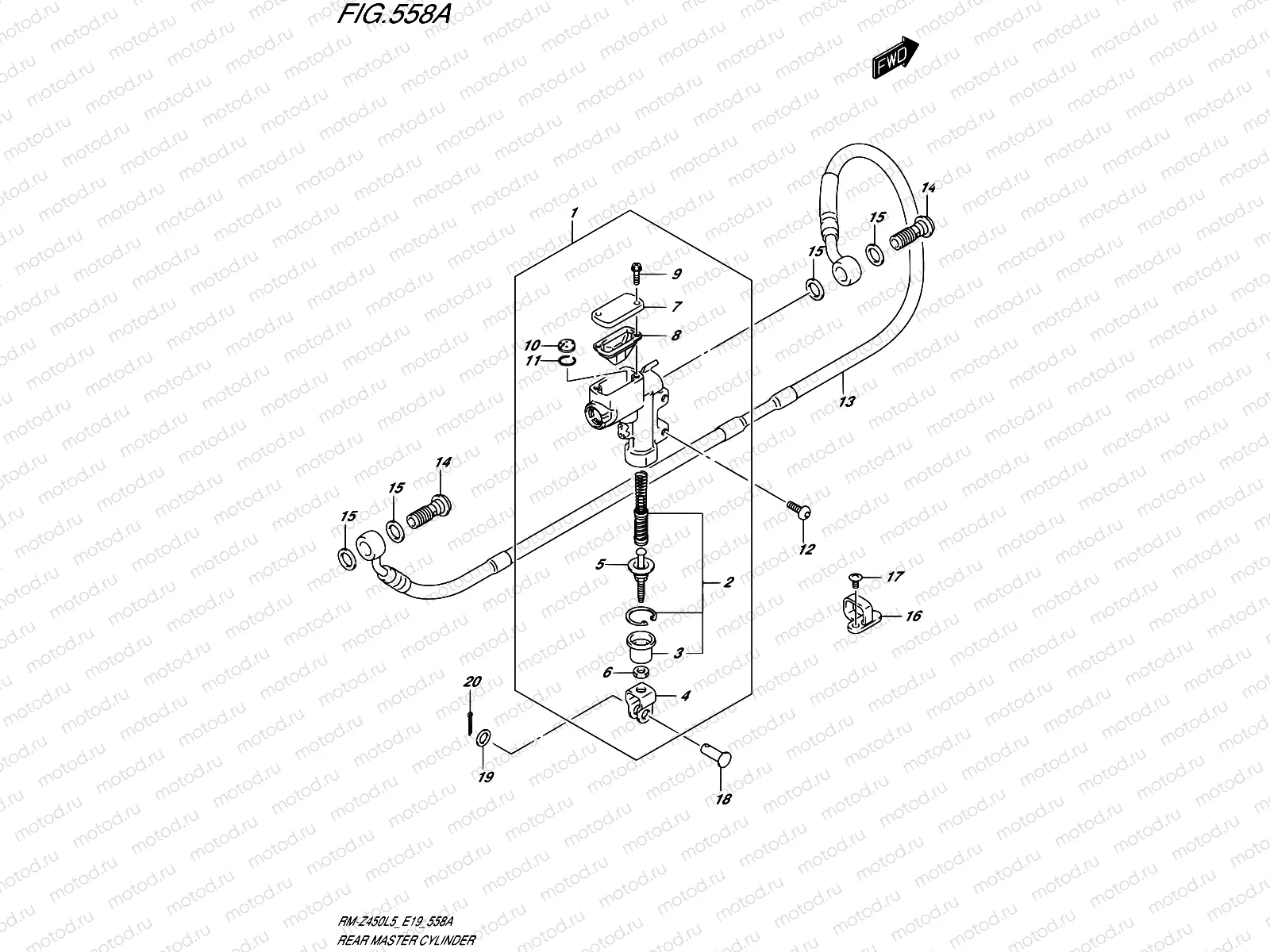 558A - REAR MASTER CYLINDER