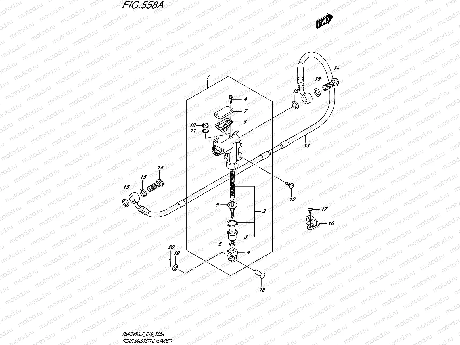 558A - REAR MASTER CYLINDER